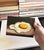 1990s Original Fried Egg Still Life Painting by Jane Palmer For Sale - Image 5 of 6