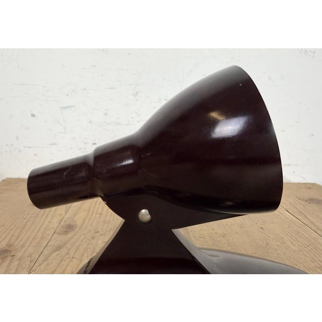 Vintage Brown Bakelite Wall Light from Elektrosvit, 1950s For Sale - Image 12 of 18