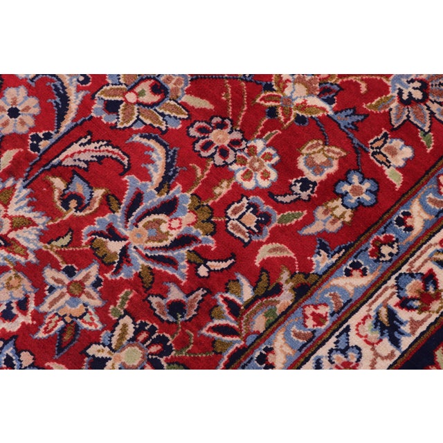 Traditional 1960s 9'3" X 13'8" Hand-Knotted Wool Area Rug - Traditional Medallion For Sale - Image 3 of 8