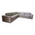 Four Hands Colt 3-Piece 10' X 10' Sectional in Salt and Pepper Performance Polyester For Sale