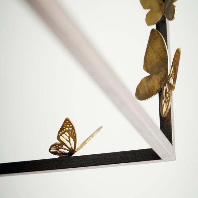 Tobacco Monarch Butterfly Lantern For Sale - Image 4 of 9