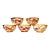 Golden Dragon Phoenix Chinese Rice Bowls - Set of 5 For Sale