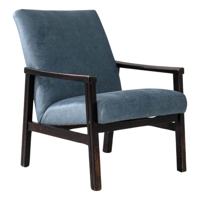 1960s Czech Upholstered Armchair For Sale