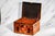 19th Century Impressive Large Inlaid Wood Pattern Antique Victorian 19th Century Box With Key Home Decor For Sale - Image 5 of 15