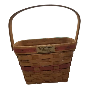 Longaberger Christmas Collection 1989 Edition Holiday Memorial Basket