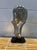 1970s Vintage Postmodern Abstract Carved Stone Sculpture on Lucite Base For Sale - Image 5 of 6