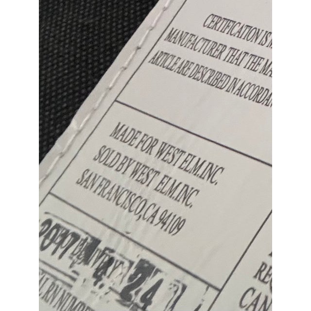 Brown Leather Sofa by West Elm For Sale - Image 9 of 9