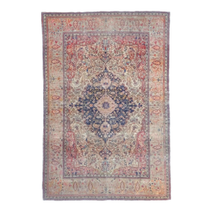 Antique Persian Mohtasham Kashan Rug 4’2" X 6’3"