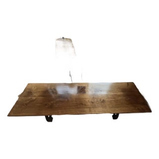 Custom Made Wood Table For Sale