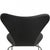 Seven Chairs in Black Leather by Arne Jacobsen, 1980s, Set of 6 For Sale - Image 13 of 18