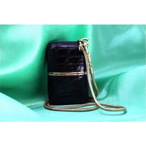 Travel Watch with Mechanical Movement, Leather Case and Ring with Suspension Chain from Stowa, in Very Good conditions....