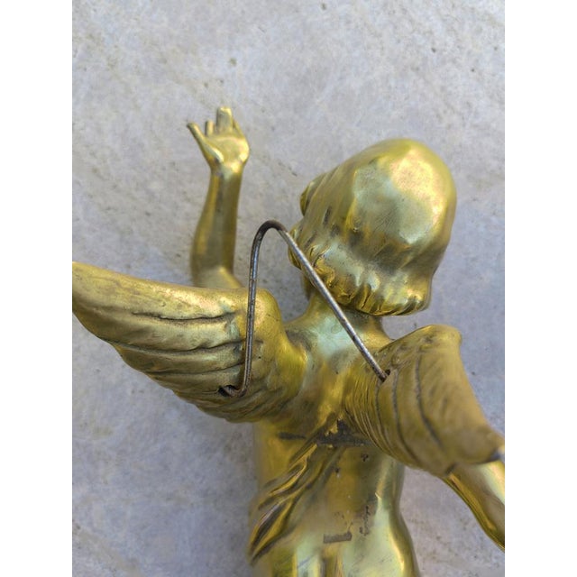 Antique Golden Ceramic Putti, 1800s, Set of 2 For Sale - Image 11 of 16