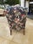 1980s Paisley Slip Covered Wingback Chair For Sale In San Antonio - Image 6 of 10