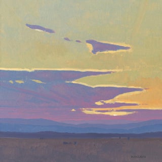 Healing Promise by Michael Magrin | Oil on linen Landscape with sunset and clouds. For Sale