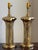 Late 20th Century 20th Century Pierre Cardin-Style Sculptural Brass Table Lamps — A Pair For Sale - Image 5 of 16