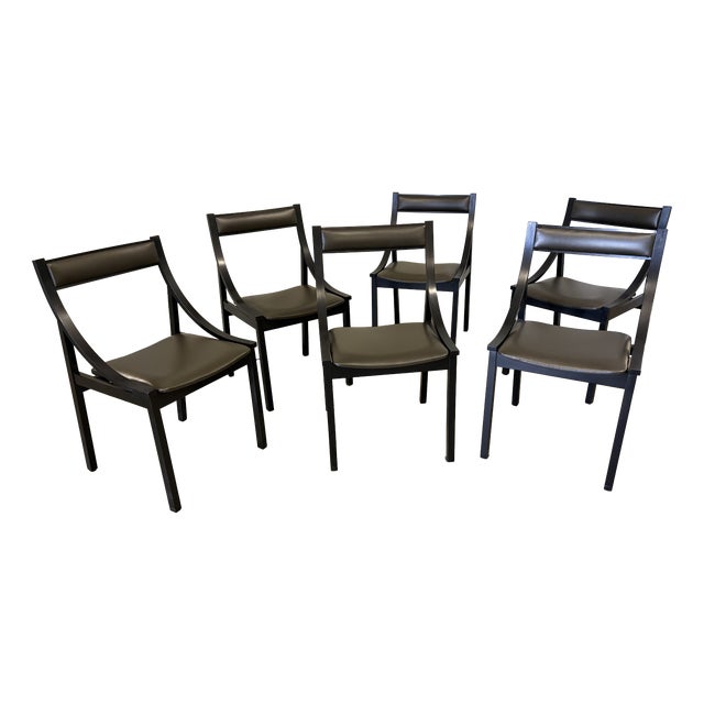 Italian Dining Chairs, 1970, Set of 6 For Sale