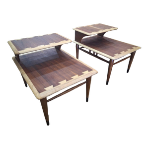 Vintage Pair of Two-Tier Lane Altavista "Acclaim" Series End Tables
