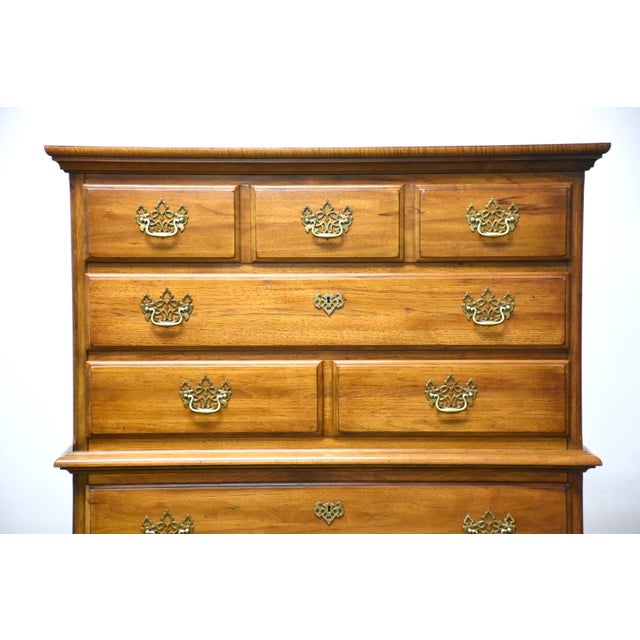 Oak Tall Dresser by Thomasville Chairish