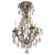 1900's French Bronze Bagues Crystal Chandelier For Sale - Image 4 of 4