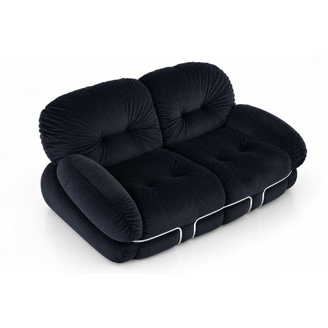 Textile Okay 2-Seater Sofa from Adriano Piazzesi, Italy, 1970s For Sale - Image 7 of 10