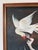 1970s 1970s Vintage Surrealist Bird & Tree Oil on Canvas Painting, Framed, Signed b.d.c. For Sale - Image 5 of 12