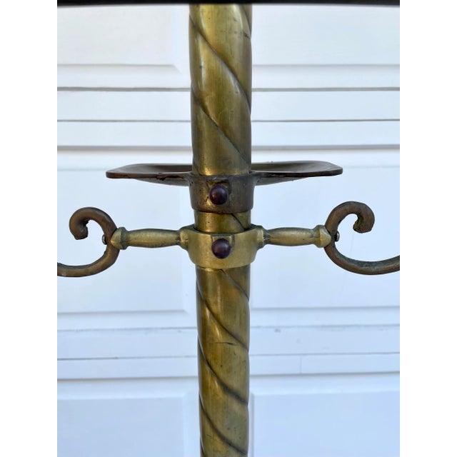 Early 20th Century Art Deco Solid Brass Gentleman's Valet For Sale - Image 11 of 13