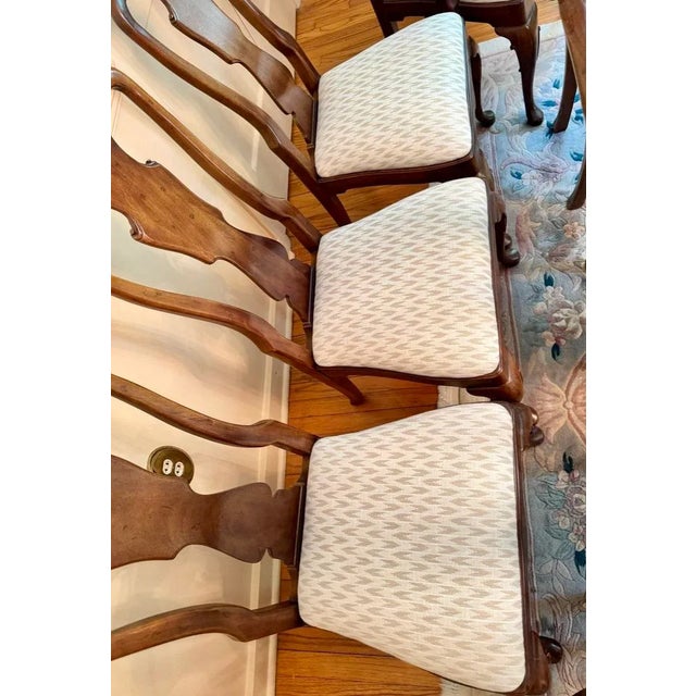 Brown Henredon “Aston Court” Dining Room Chairs - Set of 8 For Sale - Image 8 of 12