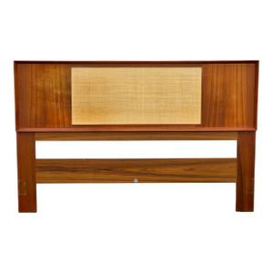 Danish Modern Teak & Cane Headboard by Sven Madsen for Falster