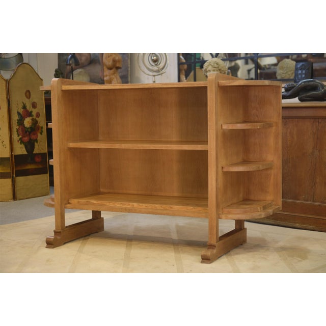 Art Deco Modernist Oak Shelf, 1940s For Sale - Image 13 of 13