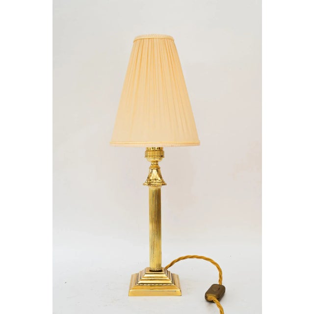 Art Deco Table Lamp with Fabric Shade, Vienna, Austria, 1920s For Sale - Image 14 of 14