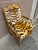Wood Antique French Regency Giltwood Fauteuil in Scalamandré “Le Tigre” Silk Velvet For Sale - Image 7 of 15