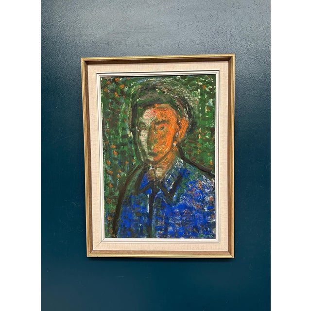 Leonard Digris, Portrait, 1960s, Oil Painting on Panel, Framed For Sale - Image 14 of 18