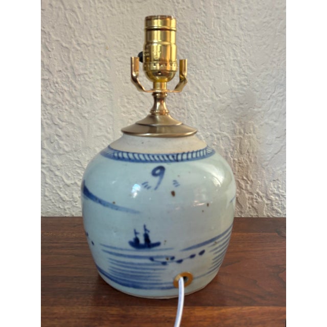 Asian 19th Century Porcelain Vase Lamp For Sale - Image 6 of 8