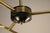 Metal 1960s Stilnovo Style Chandeliers in Brass and Glass - a Pair For Sale - Image 7 of 8