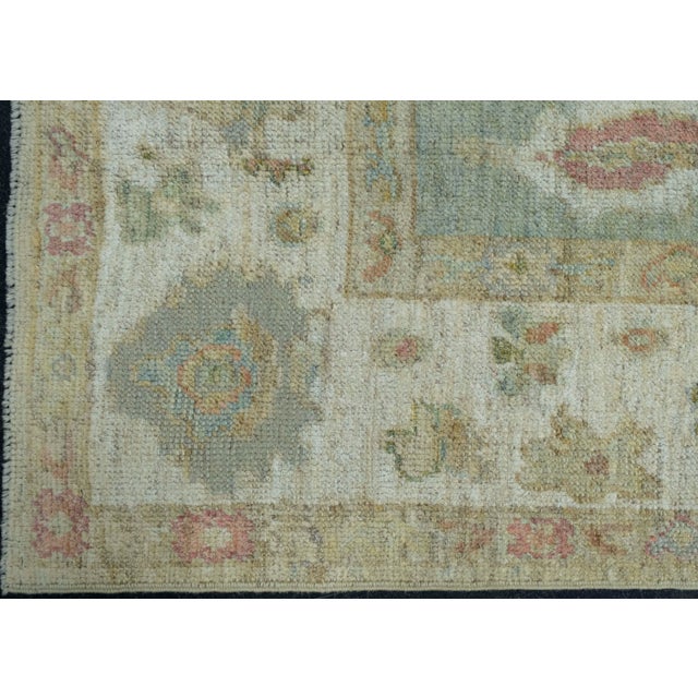 Turkish Oushak Rug 5'4" x 9'4" #18531 For Sale - Image 4 of 8