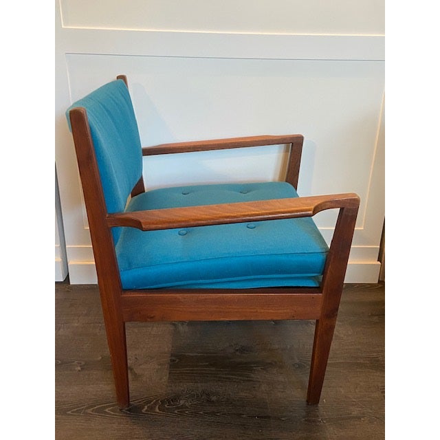 Mid Century Modern Walnut Arm Chair For Sale - Image 4 of 5