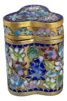 Vintage Chinese Cloisonné Enamel Box