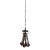 Art Glass Reddish Brown Fazzoletto Stretched Loop Shade Pendant Light For Sale