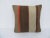 Turkish Striped Brown Kilim Pillow Cover For Sale - Image 4 of 4