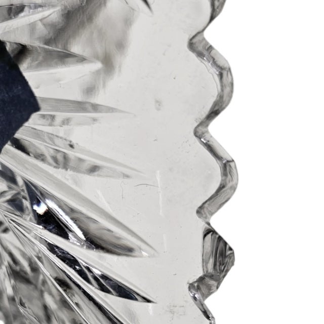 1910s American Brilliant Period Small Hobstar Cut Glass Dish For Sale - Image 5 of 12