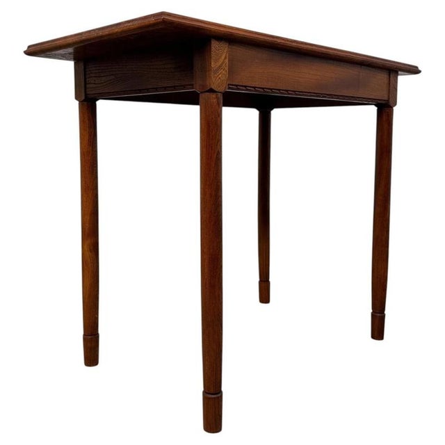 Antique English Early Oak Side Table, 1900s For Sale - Image 6 of 10
