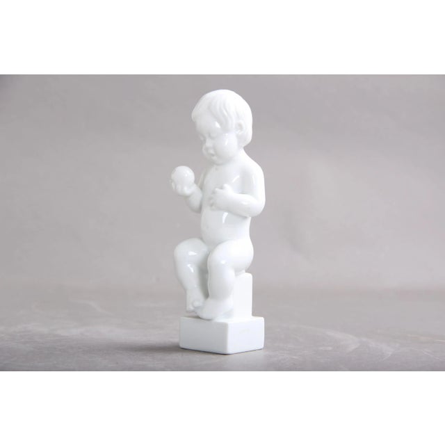 Blanc de Chine figurines, Bing & Grøndal, No. 2230 and 2231, designed by Sv. Lindhart and produced in the period...