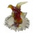 VTG Mosser Amberina Glass 7” Bird in Flight Figurine For Sale