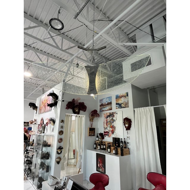 Glass Helix Suspension Light From Murano For Sale - Image 7 of 9