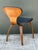 Brown Vintage Wood and Leather Cherner Dining Chair For Sale - Image 8 of 18