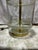 Vintage Glass Lamp With White Stripe Accents For Sale In Atlanta - Image 6 of 11