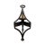 Late 19th Century Forged Iron Sconce With Scalloped Bobeche For Sale - Image 4 of 6