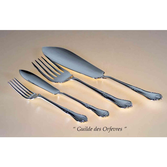 James Dixon & Sons New 1980s Silver 26 Pieces Fish Set Chesterfield. For Sale - Image 4 of 18