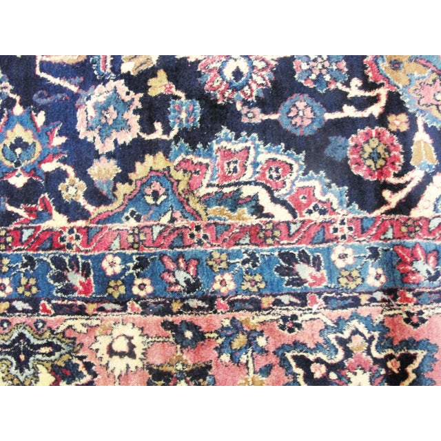 Antique Persian Laver Kerman Carpet, 9'8" × 20'6" For Sale - Image 9 of 13
