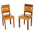 Set of Art Deco Walnut & Leather Side Chairs, 1920s For Sale - Image 9 of 9
